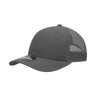 Decky 6 Panel Low Profile Structured Cotton Trucker | Decky 214 Charcoal/Charcoal OSFM