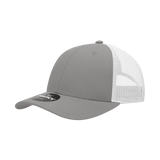 Decky 6 Panel Low Profile Structured Cotton Trucker | Decky 214 Grey/White OSFM