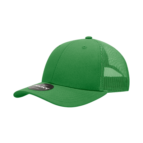 Decky 6 Panel Low Profile Structured Cotton Trucker | Decky 214 Kelly/Kelly OSFM