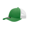 Decky 6 Panel Low Profile Structured Cotton Trucker | Decky 214 Kelly/White OSFM