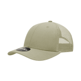 Decky 6 Panel Low Profile Structured Cotton Trucker | Decky 214 Khaki/Khaki OSFM