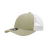 Decky 6 Panel Low Profile Structured Cotton Trucker | Decky 214 Khaki/White OSFM