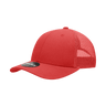 Decky 6 Panel Low Profile Structured Cotton Trucker | Decky 214 Red/Red OSFM