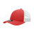 Decky 6 Panel Low Profile Structured Cotton Trucker | Decky 214 Red/White OSFM