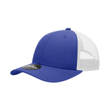 Decky 6 Panel Low Profile Structured Cotton Trucker | Decky 214 Royal/White OSFM