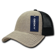 Decky 6 Panel Low Profile Structured Jute Trucker | Decky 1136 Natural/Black OSFM