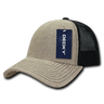Decky 6 Panel Low Profile Structured Jute Trucker | Decky 1136 Natural/Black OSFM