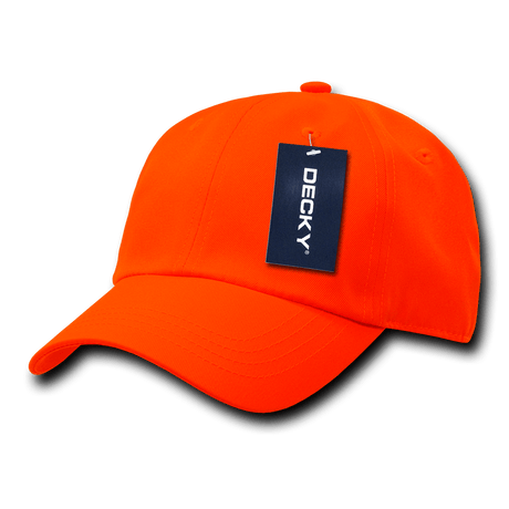 Decky 6 Panel Low Profile Structured Neon Cap | Decky 761 Neon Orange OSFM Hats