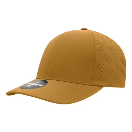 Decky 6 Panel Low Profile Structured Perforated Performance Cap | Decky 6046 Biscuit Standard Hats