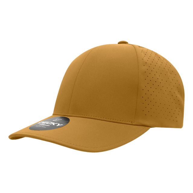 Decky 6 Panel Low Profile Structured Perforated Performance Cap | Decky 6046 Biscuit Standard Hats