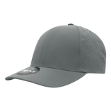 Decky 6 Panel Low Profile Structured Perforated Performance Cap | Decky 6046 Charcoal Standard Hats