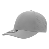 Decky 6 Panel Low Profile Structured Perforated Performance Cap | Decky 6046 Grey Standard Hats