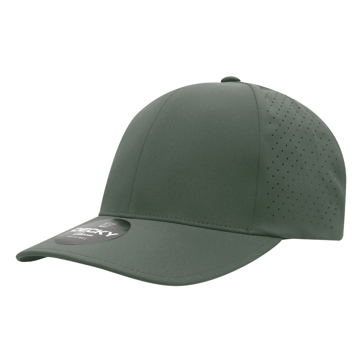 Decky 6 Panel Low Profile Structured Perforated Performance Cap | Decky 6046 Loden Standard Hats