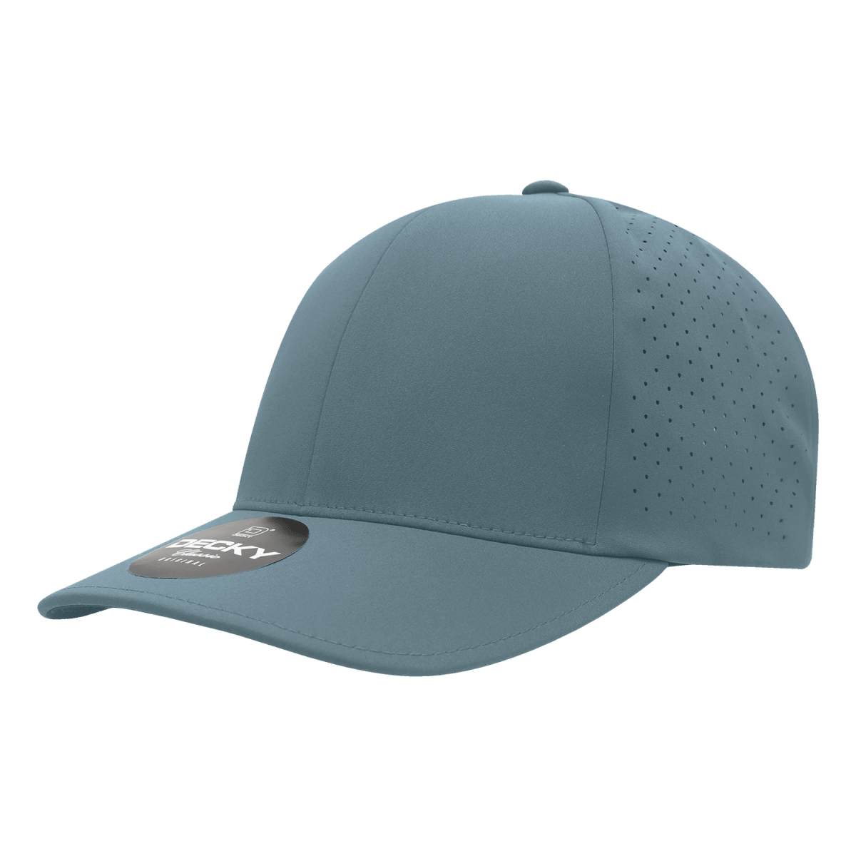 Decky 6 Panel Low Profile Structured Perforated Performance Cap | Decky 6046 Sky Blue Standard Hats