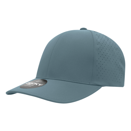 Decky 6 Panel Low Profile Structured Perforated Performance Cap | Decky 6046 Sky Blue Standard Hats