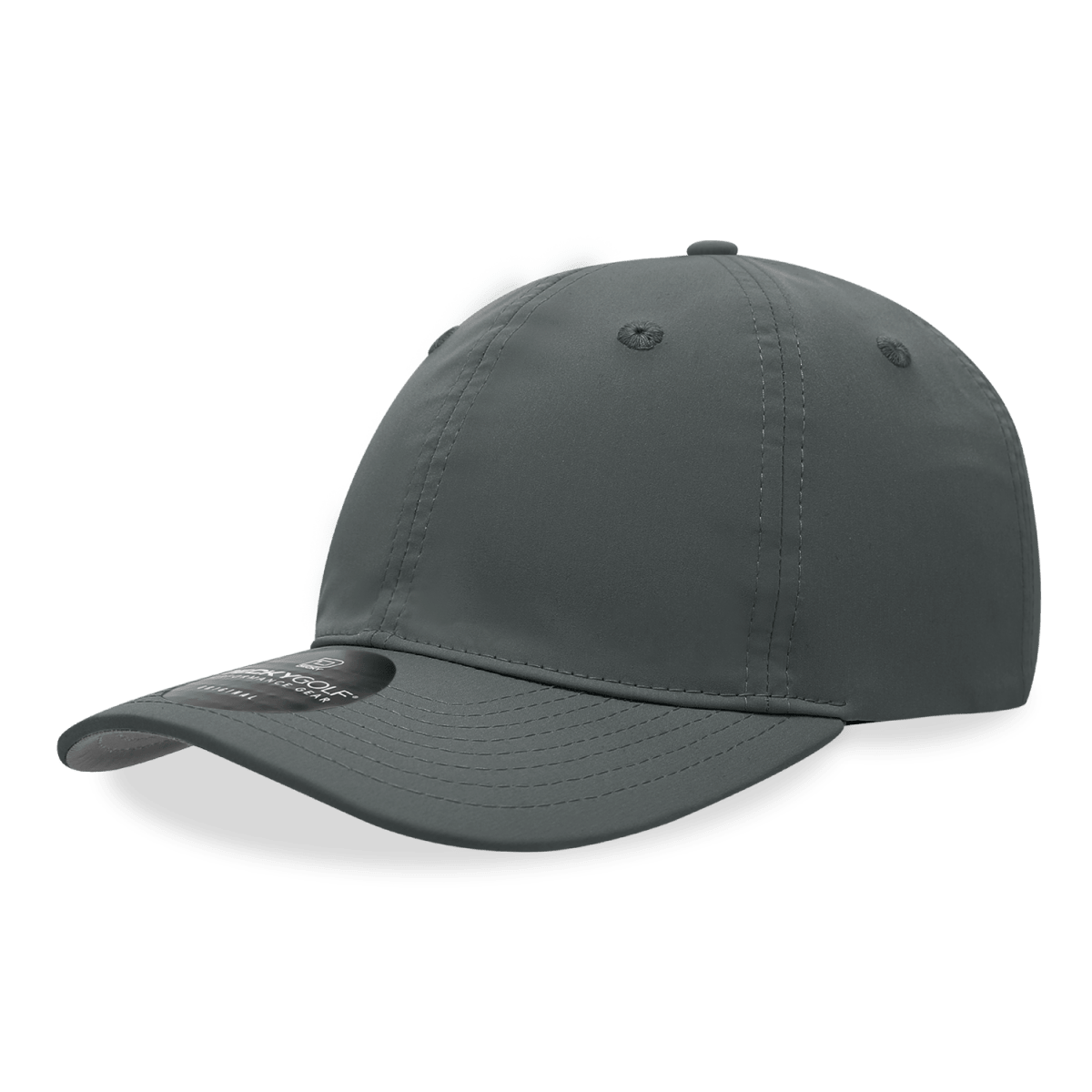 Decky 6 Panel Mid Profile Relaxed Sleek Cap | Decky 6414 Charcoal Standard Hats