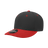 Decky 6 Panel Mid Profile Structured Acrylic/Polyester Cap | Decky 207 BLK/RED Standard Hats