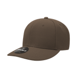 Decky 6 Panel Mid Profile Structured Acrylic/Polyester Cap | Decky 207 Brown Standard Hats