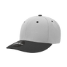Decky 6 Panel Mid Profile Structured Acrylic/Polyester Cap | Decky 207 GRY/BLK Standard Hats