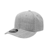 Decky 6 Panel Mid Profile Structured Acrylic/Polyester Cap | Decky 207 Heather Grey Standard Hats