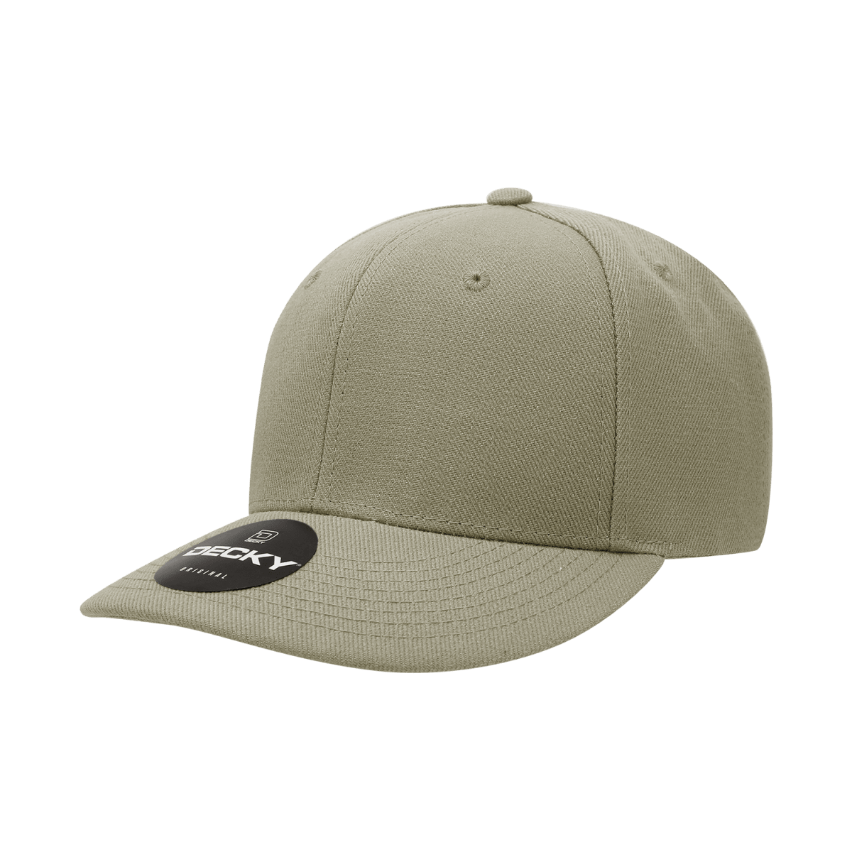 Decky 6 Panel Mid Profile Structured Acrylic/Polyester Cap | Decky 207 KHA Standard Hats
