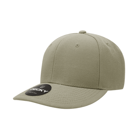 Decky 6 Panel Mid Profile Structured Acrylic/Polyester Cap | Decky 207 KHA Standard Hats