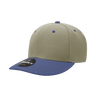 Decky 6 Panel Mid Profile Structured Acrylic/Polyester Cap | Decky 207 KHA/NVY Standard Hats