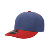 Decky 6 Panel Mid Profile Structured Acrylic/Polyester Cap | Decky 207 NVY/RED Standard Hats