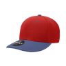 Decky 6 Panel Mid Profile Structured Acrylic/Polyester Cap | Decky 207 RED/NVY Standard Hats