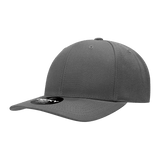Decky 6 Panel Mid Profile Structured Acrylic/Polyester Snapback | Decky 1015 Charcoal OSFM