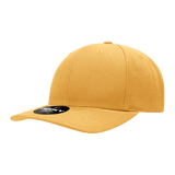 Decky 6 Panel Mid Profile Structured Acrylic/Polyester Snapback | Decky 1015 Gold OSFM
