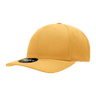 Decky 6 Panel Mid Profile Structured Acrylic/Polyester Snapback | Decky 1015 Gold OSFM