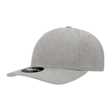 Decky 6 Panel Mid Profile Structured Acrylic/Polyester Snapback | Decky 1015 Heather Grey OSFM