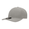 Decky 6 Panel Mid Profile Structured Acrylic/Polyester Snapback | Decky 1015 Light Grey OSFM