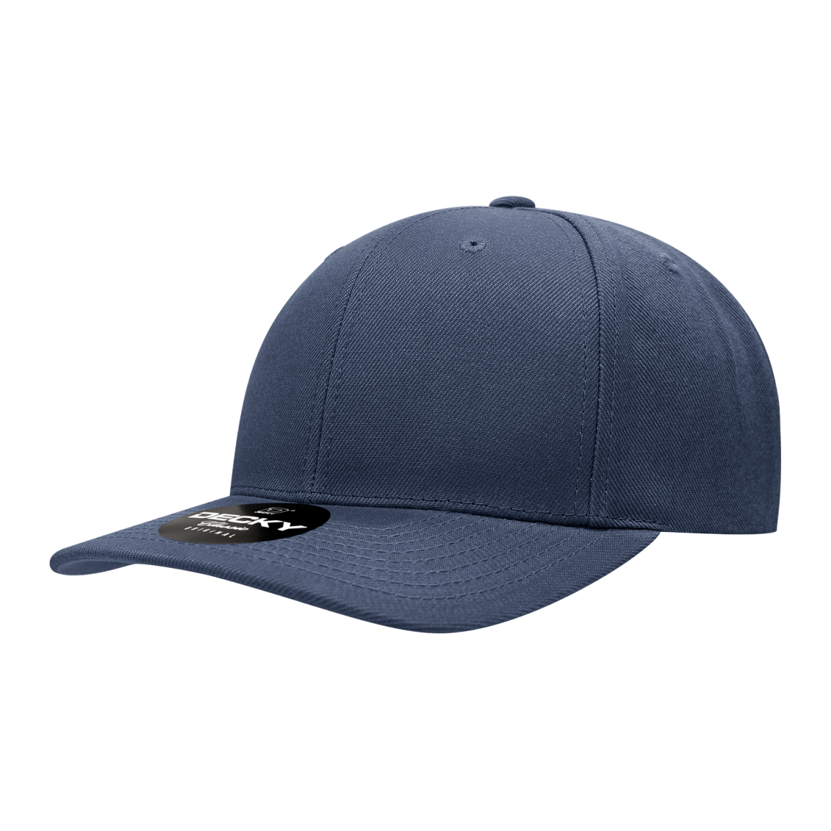Decky 6 Panel Mid Profile Structured Acrylic/Polyester Snapback | Decky 1015 Navy OSFM
