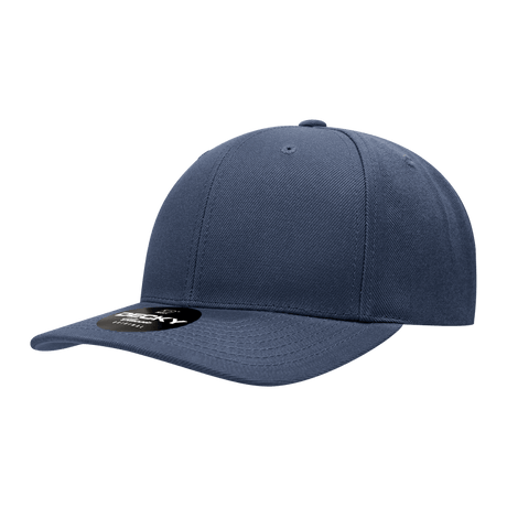 Decky 6 Panel Mid Profile Structured Acrylic/Polyester Snapback | Decky 1015 Navy OSFM