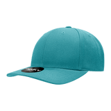 Decky 6 Panel Mid Profile Structured Acrylic/Polyester Snapback | Decky 1015 Teal OSFM