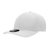 Decky 6 Panel Mid Profile Structured Acrylic/Polyester Snapback | Decky 1015 White OSFM