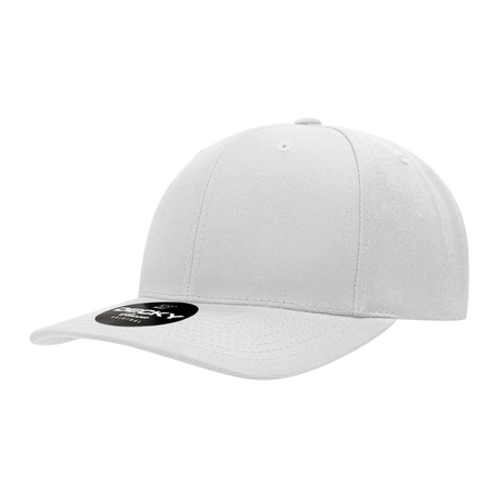 Decky 6 Panel Mid Profile Structured Acrylic/Polyester Snapback | Decky 1015 White OSFM