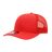 Decky 6 Panel Mid Profile Structured Acrylic/Polyester Trucker | Decky 1053 Red OSFM