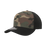 Decky 6 Panel Mid Profile Structured Camo Cap | Decky 1048 Black/Woodland/Black OSFM Hats