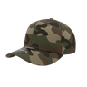 Decky 6 Panel Mid Profile Structured Camo Cap | Decky 1048 Woodland/Woodland/Woodland OSFM Hats