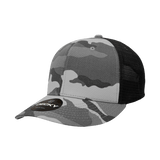 Decky 6 Panel Mid Profile Structured Camo Trucker | Decky 1054 URB/URB/Blk OSFM