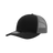 Decky 6 Panel Mid Profile Structured Contra - Stitch Trucker | Decky 6031 Blk/Cha Standard