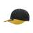 Decky 6 Panel Mid Profile Structured Cotton Blend Cap | Decky 6022 Black/Gold Standard