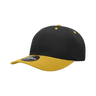 Decky 6 Panel Mid Profile Structured Cotton Blend Cap | Decky 6022 Black/Gold Standard