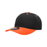 Decky 6 Panel Mid Profile Structured Cotton Blend Cap | Decky 6022 Black/Orange Standard
