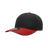 Decky 6 Panel Mid Profile Structured Cotton Blend Cap | Decky 6022 Black/Red Standard