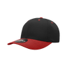 Decky 6 Panel Mid Profile Structured Cotton Blend Cap | Decky 6022 Black/Red Standard