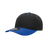 Decky 6 Panel Mid Profile Structured Cotton Blend Cap | Decky 6022 Black/Royal Standard